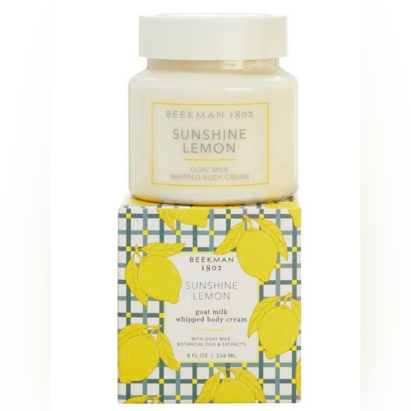 NWT(SEALED)Beekman 1802 Sunshine Lemon Goat Milk Whipped Body Cream*2025* - Picture 1 of 3
